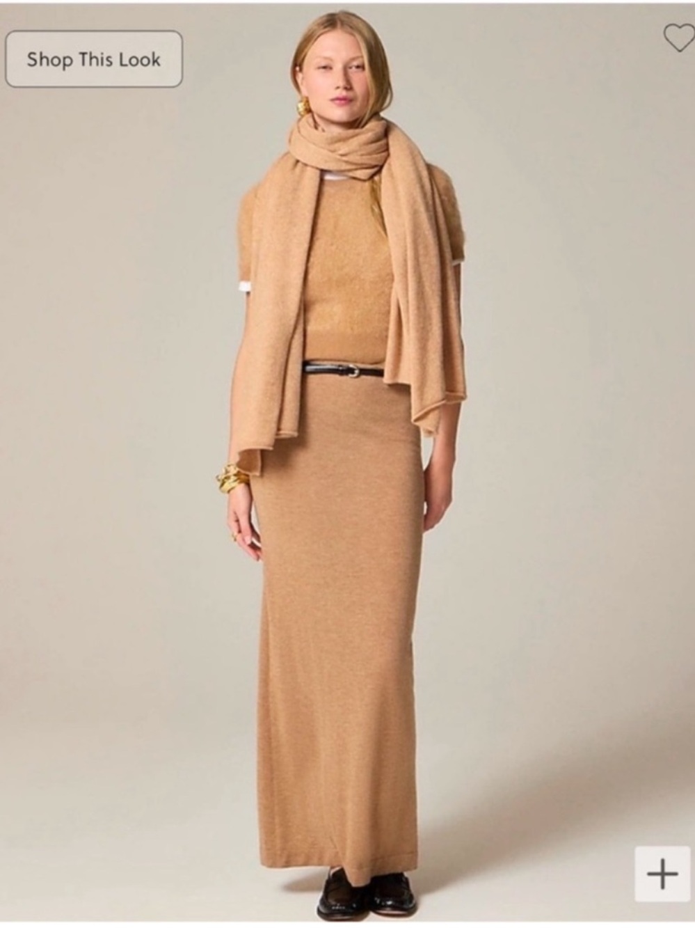 J.Crew Oversized cashmere wrap Monogrammed RC